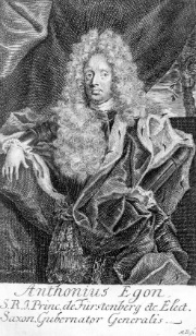Fürst Anton Egon von Fürstenberg-Heiligenberg (1656-1716).
